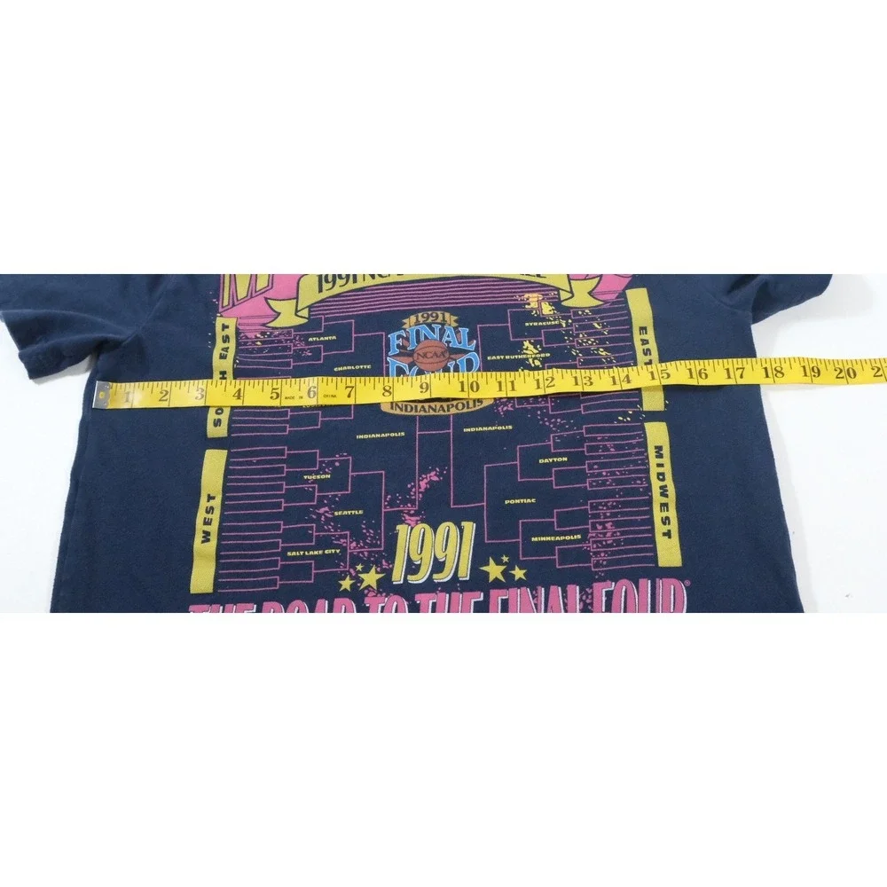 Abercrombie & Fitch‎ T-Shirt Kids 13/14 Navy 1991 NCAA Final Four March Madness